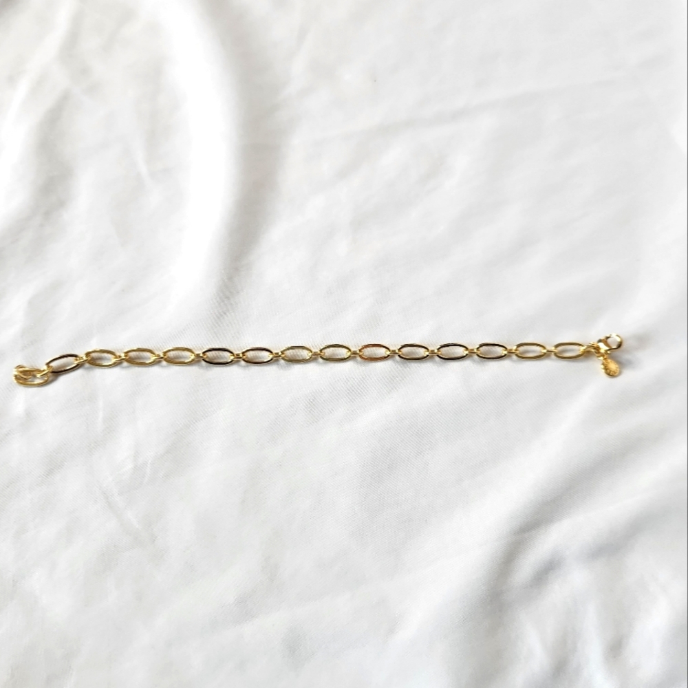 J. Crew Oval Chain Link Gold Bracelet